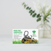 Grasmaaier Snijdt Gras | Green Thumb Visitekaartje (Staand voorkant)