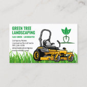 Grasmaaier Snijdt Gras | Green Thumb Visitekaartje (Voorkant)