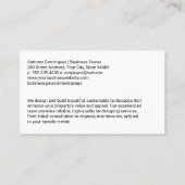 grasmaaier snijgras | landschapsverzorging visitekaartje (Achterkant)