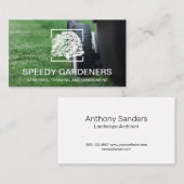 grasmaaier snijgras | Tree Logo Visitekaartje (Voorkant / Achterkant)