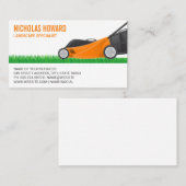 grasmaaier snijgras visitekaartje (Voorkant / Achterkant)