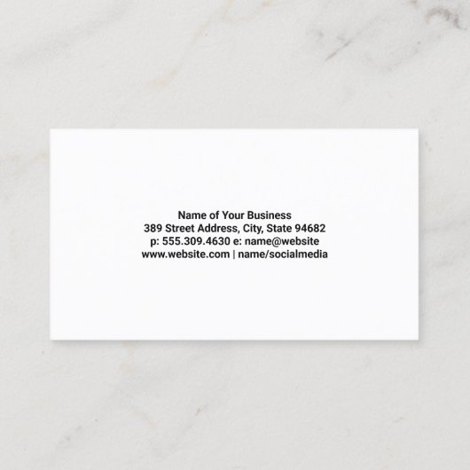 grasmaaier | tuingereedschap | tuinarchitect visitekaartje (Achterkant)