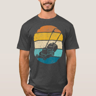  grasmaaier tuinman landschapsarchitect retro t-shirt