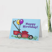 Grasmaaier Verjaardag Kaart (Voorkant)