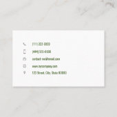  grasmaaier visitekaartje (Achterkant)