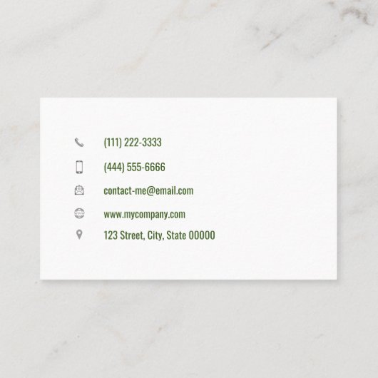  grasmaaier visitekaartje (Achterkant)