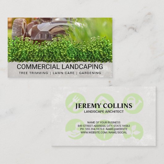 grasmaaiers | Landschap | STRUIK Visitekaartje (Voorkant / Achterkant)