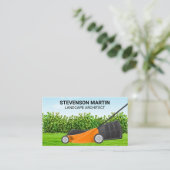 grasmaaiers | Landschapsontwerp Visitekaartje (Staand voorkant)