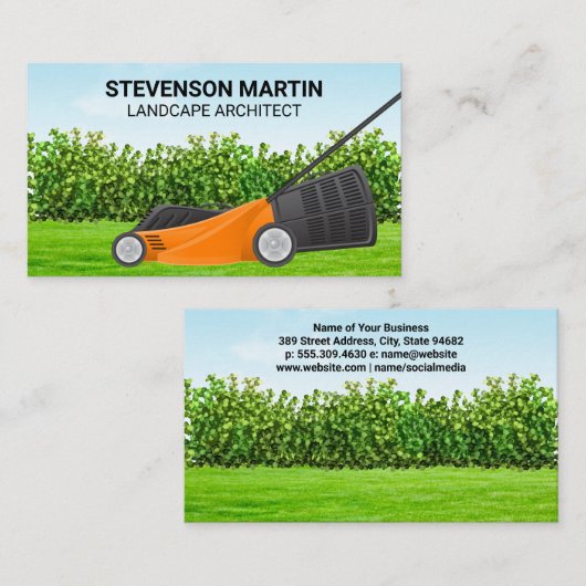 grasmaaiers | Landschapsontwerp Visitekaartje (Voorkant / Achterkant)