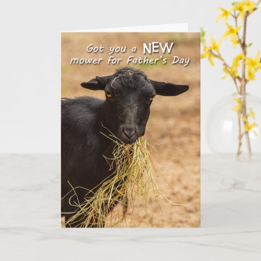 Grasmaaimachine Vaderdag Kaart (Gele Bloem)