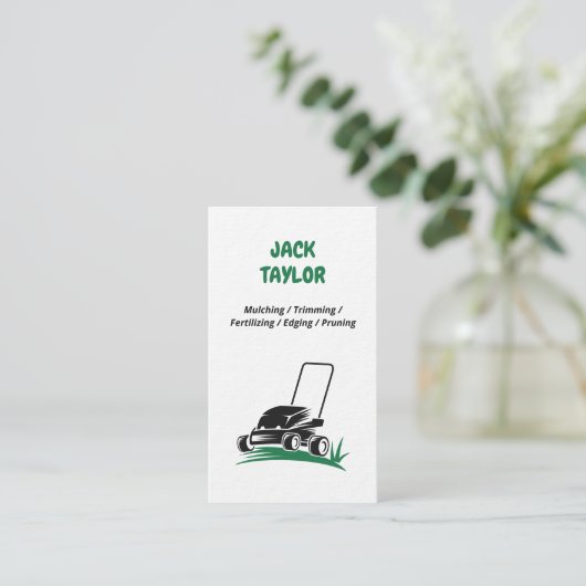 Grasmaaipremie Visitekaartje (Staand voorkant)