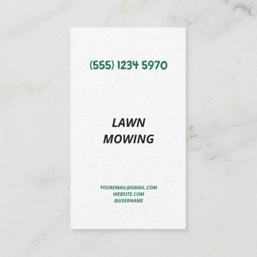 Grasmaaipremie Visitekaartje (Achterkant)