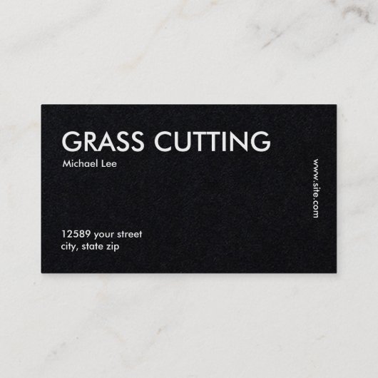 Grasmaaipremie Visitekaartje (Achterkant)