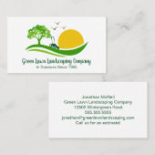 Grasmaaiservices Schattigee landschapsarchitectuur Visitekaartje (Voorkant / Achterkant)