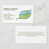 grasmaaiveld voor tuinarchitecten | Tuindiensten Visitekaartje (Voorkant / Achterkant)