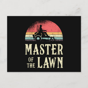 grasmaaster van de grastuinplant briefkaart