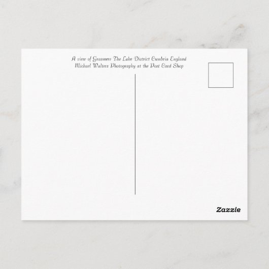 Grasmere Briefkaart (Achterkant)