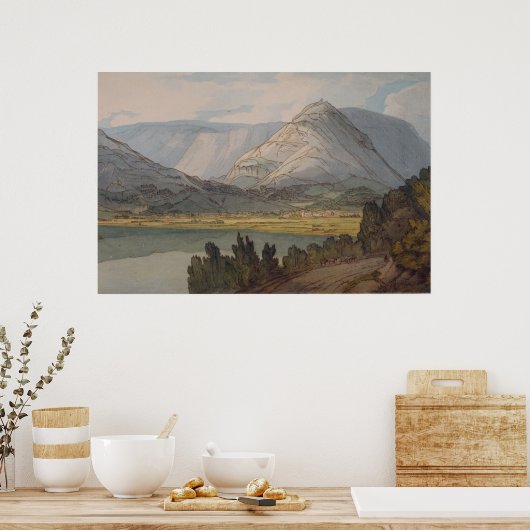 Grasmere from the Rydal Road, 1786, Francis Towne Poster (Keuken)
