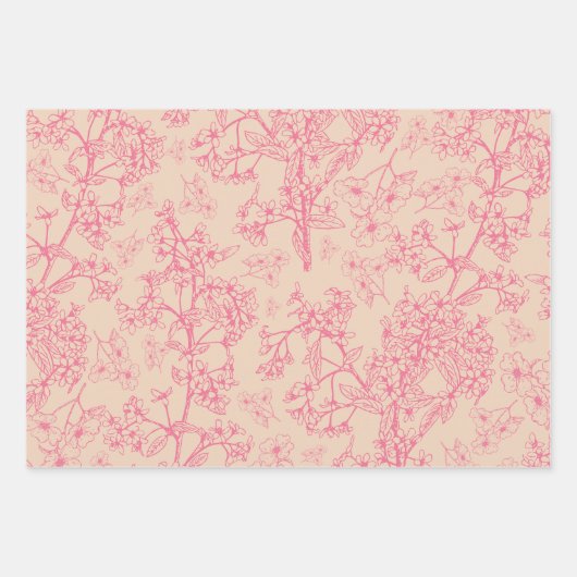 Grasmere Garden  Modern Botanisch Patroon Inpakpapier Vel (Voorkant 2)