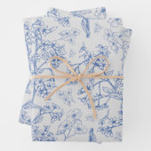 Grasmere Garden  Modern Botanisch Patroon Inpakpapier Vel (In situ)