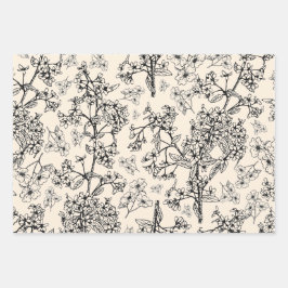 Grasmere Garden  Modern Botanisch Patroon Inpakpapier Vel