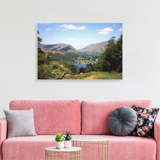 Grasmere Lake District England Canvas Afdruk (Insitu (Woonkamer))