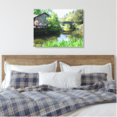 Grasmere Rothay River uitzicht canvas print (Insitu (Slaapkamer))
