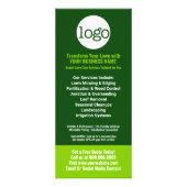 Grasonderhoud maaien, irrigatie, beluchting Logo Reclamekaart (Achterkant)