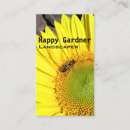 Grasonderhoud Zonnebloem en Bijenfoto Visitekaartje