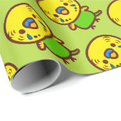 Grasparkiet / Normale mannetje Cadeaupapier (Rol Hoek)