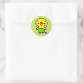 Grasparkiet / Normale vrouwelijke Ronde Sticker (Tas)