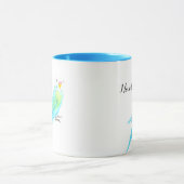 Grasparkiet Waterverf Blauw Mok (Midden)