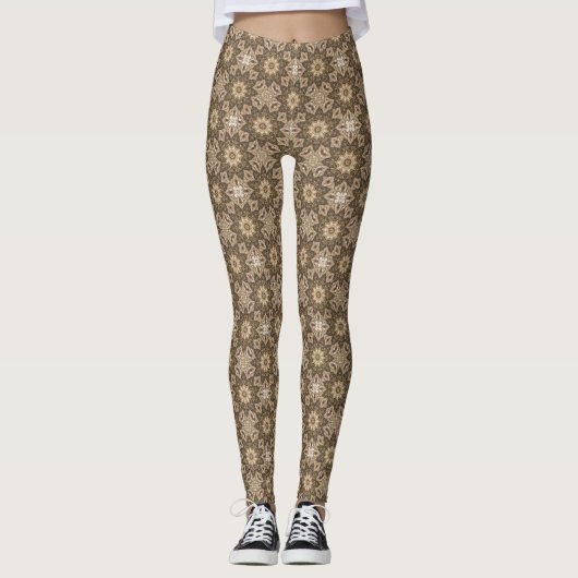 Graspluimzaad Zonnebloem Leggings (Voorkant)