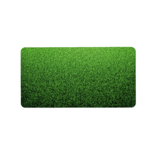 Grass Achtergrond. Fresh Green Lawn Etiket (Voorkant)