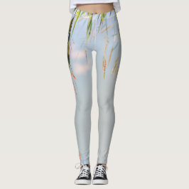 Grass Blue Sky Field Meadow Natuur Leggings