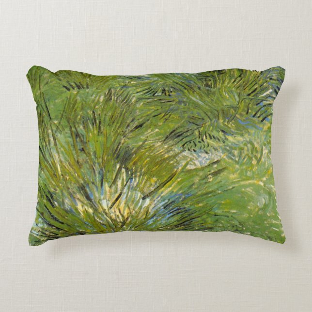 Grass-clusters van Vincent van Gogh Accent Kussen (Voorkant)