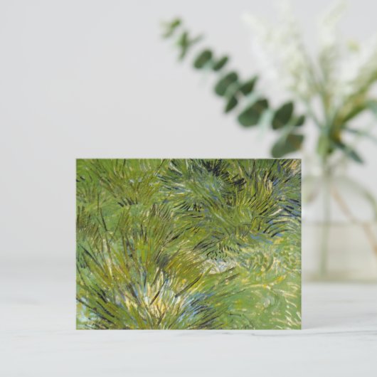Grass-clusters van Vincent van Gogh Briefkaart (Staand voorkant)