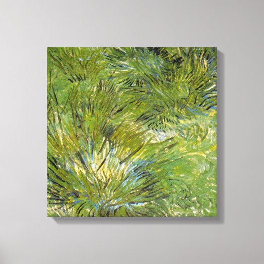 Grass-clusters van Vincent van Gogh Canvas Afdruk (Voorkant)