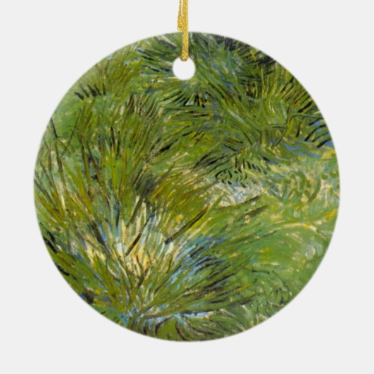 Grass-clusters van Vincent van Gogh Keramisch Ornament (Achterkant)