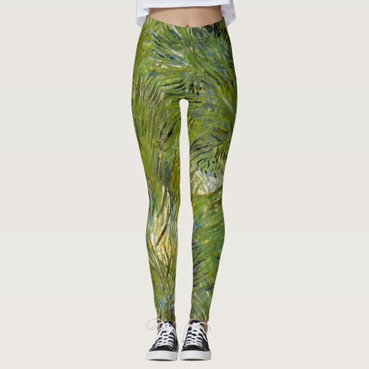Grass-clusters van Vincent van Gogh Leggings (Voorkant)