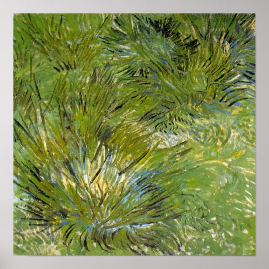 Grass-clusters van Vincent van Gogh Poster (Voorkant)