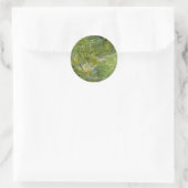 Grass-clusters van Vincent van Gogh Ronde Sticker (Tas)