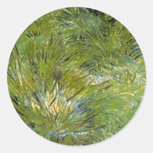 Grass-clusters van Vincent van Gogh Ronde Sticker