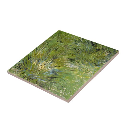 Grass-clusters van Vincent van Gogh Tegeltje (Zijkant)