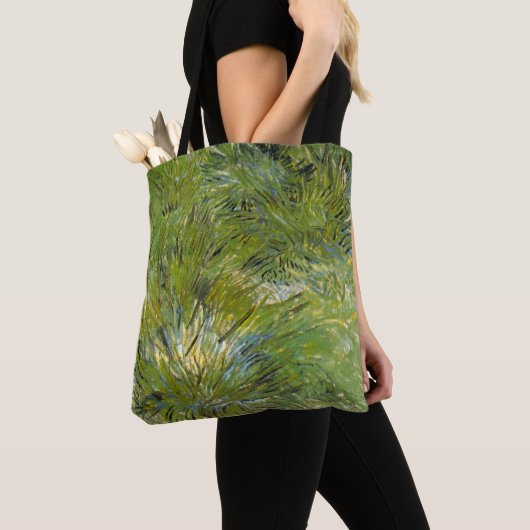 Grass-clusters van Vincent van Gogh Tote Bag (Dichtbij)