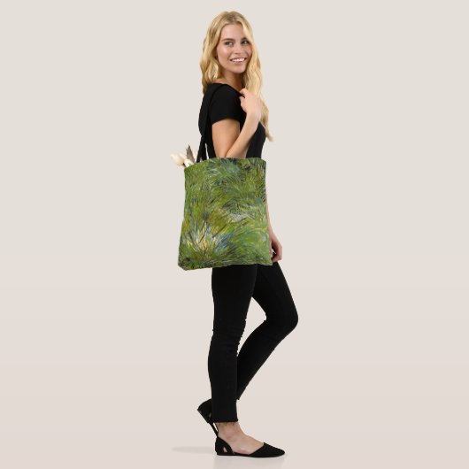 Grass-clusters van Vincent van Gogh Tote Bag (Op model)
