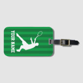 Grass court tennis player champion custom name bagagelabel (Voorkant (horizontaal))