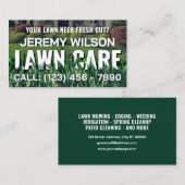 Grass cutting inspired lawn care visitekaartje (Voorkant / Achterkant)