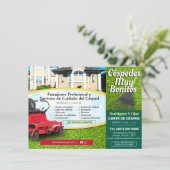 Grass Cutting Landscape 4,5 x 6,25 inch Menu (Staand voorkant)