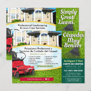 Grass Cutting Landscape 4,5 x 6,25 inch Menu